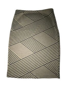 XXI Forever 21 Women's Juniors Black/Green Olive Casual Skirt Size Small Knit